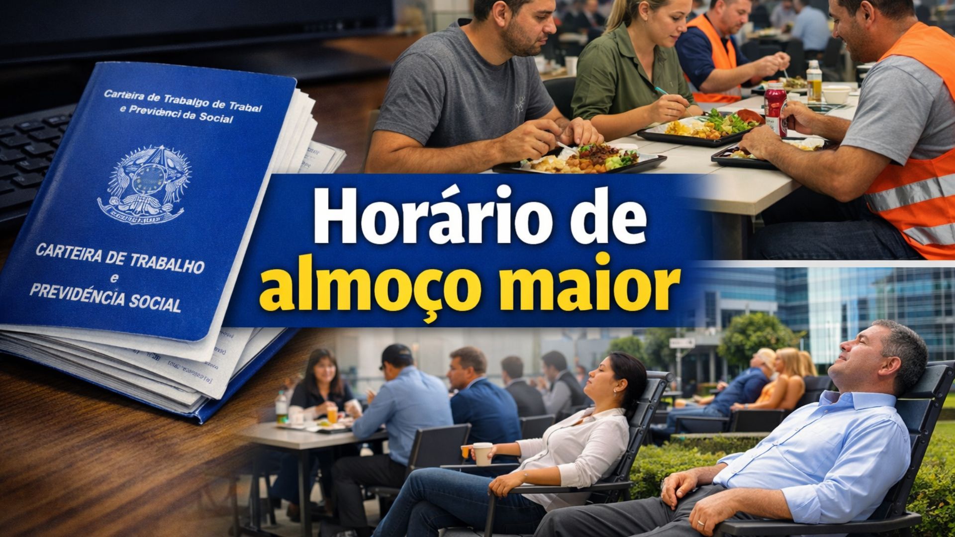 CLT: intervalo de almoço pode gerar pagamento extra de 30 minutos quando pausa mínima não é concedida, conforme artigo 71 da lei trabalhista.