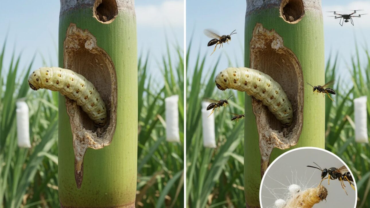 Brasil libera billones de microavispa en cañaverales para controlar plagas, reducir insecticidas y proteger la producción de azúcar y etanol.