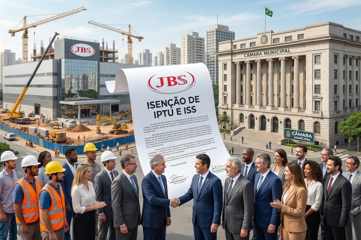 Câmara Municipal aprova para a JBS isenção de IPTU e incentivos fiscais em projeto na BR-060, condicionado à geração de empregos e ao cumprimento das metas.