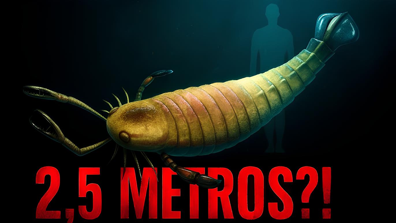 Com até 2,5 metros de comprimento, pinças gigantes e domínio absoluto dos ambientes aquáticos, o Jaekelopterus entrou para a história como o maior escorpião-do-mar e o maior artrópode que já existiu na Terra