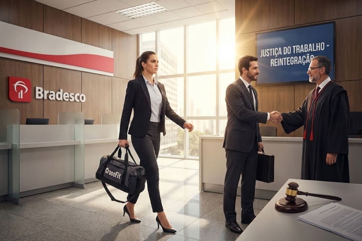 Justiça do Trabalho mantém bancária do Bradesco que postou crossfit, derruba justa causa e reforça limites para demissão baseada em redes sociais.