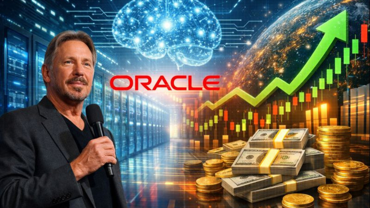 Alta da Oracle no mercado financeiro levou Larry Ellison a um ganho inédito, símbolo do impacto da inteligência artificial nos bilionários.