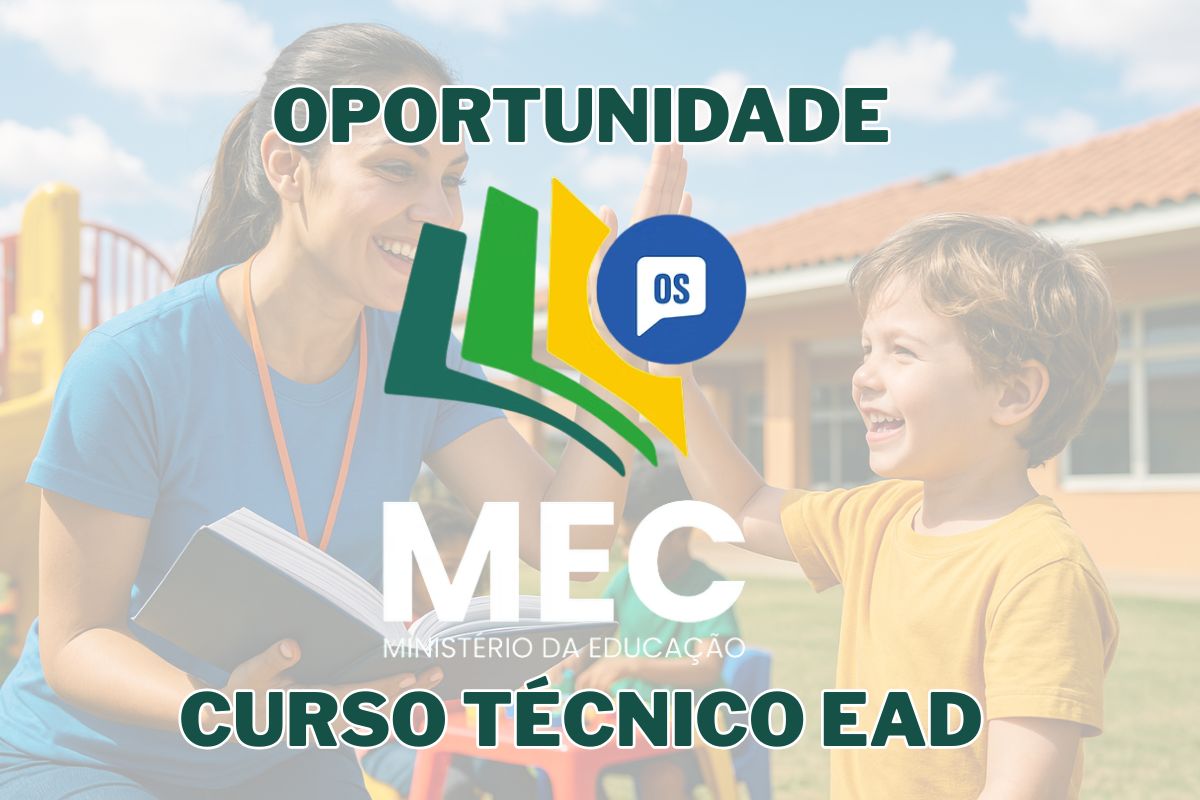 MEC lança curso técnico a distância para auxiliar de docência na educação infantil com foco em formação profissional gratuita e início em 2026.