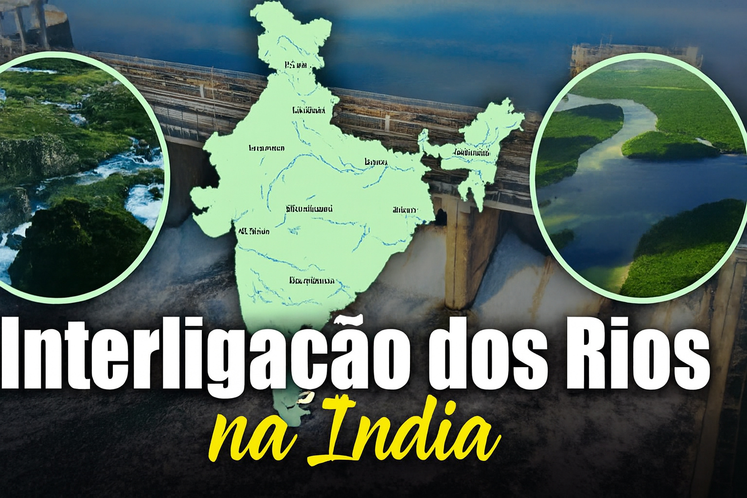 Índia move bilhões de metros cúbicos de terra, interliga rios históricos por milhares de quilômetros, aposta em canais, barragens e túneis e tenta redesenhar a agricultura para criar o maior projeto hídrico do mundo