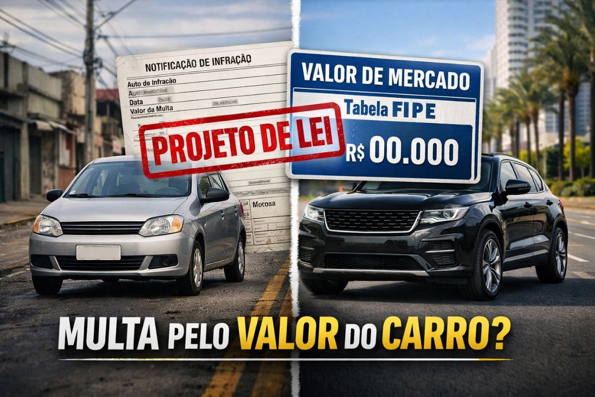 Nova regra torna a multa de trânsito ligada ao valor do carro, alivia donos de carros populares, cobra de carros de luxo e busca justiça fiscal no trânsito.