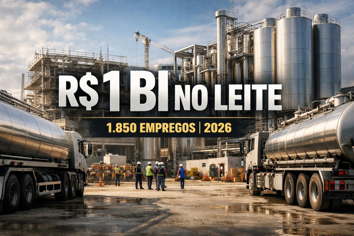Megafábrica de leite em Francisco Beltrão vai produzir whey, gerar empregos e transformar o Paraná em polo industrial de derivados lácteos até 2026.