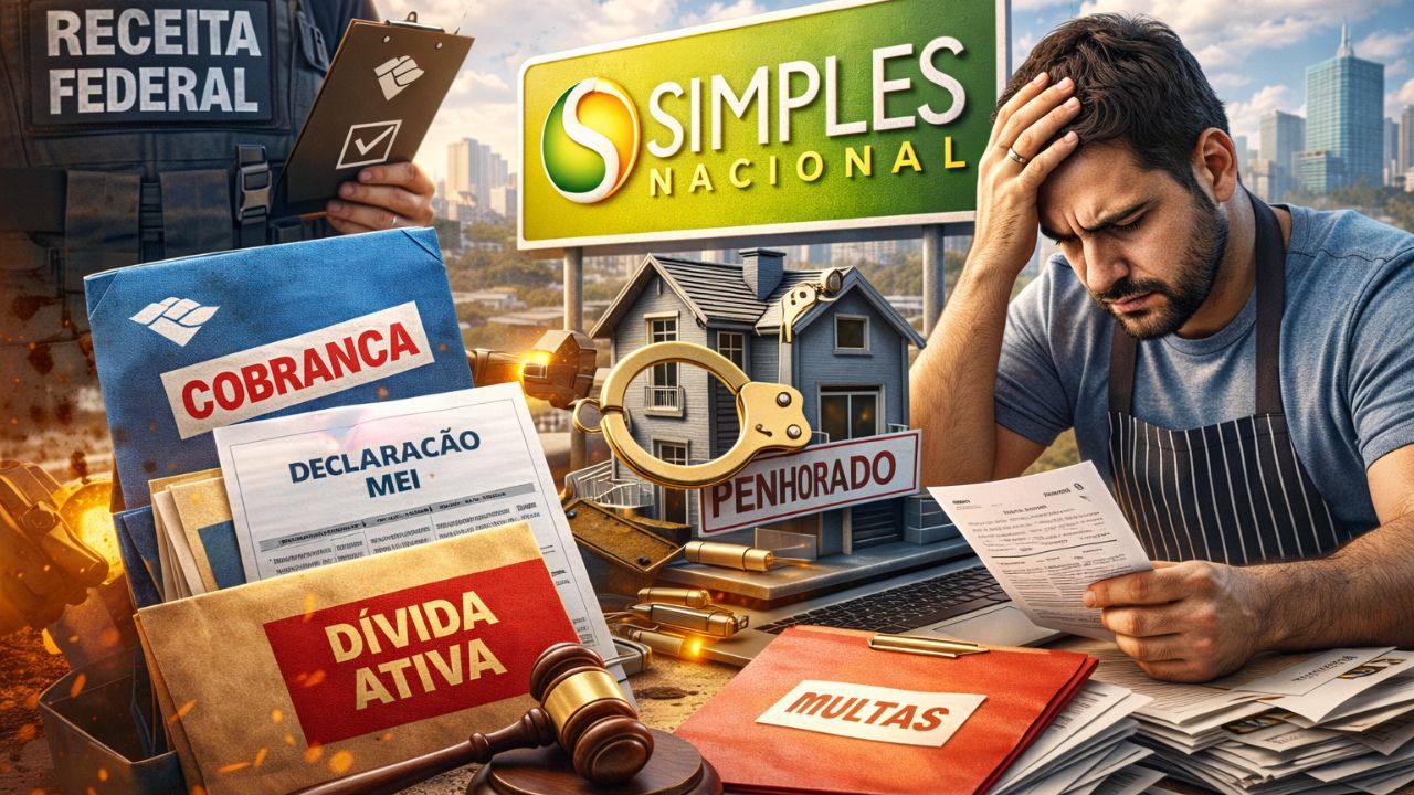 Nova regra do Simples Nacional transforma declaração do MEI em confissão de dívida, acelera cobrança pela Receita, leva débitos à Dívida Ativa e pode gerar multas