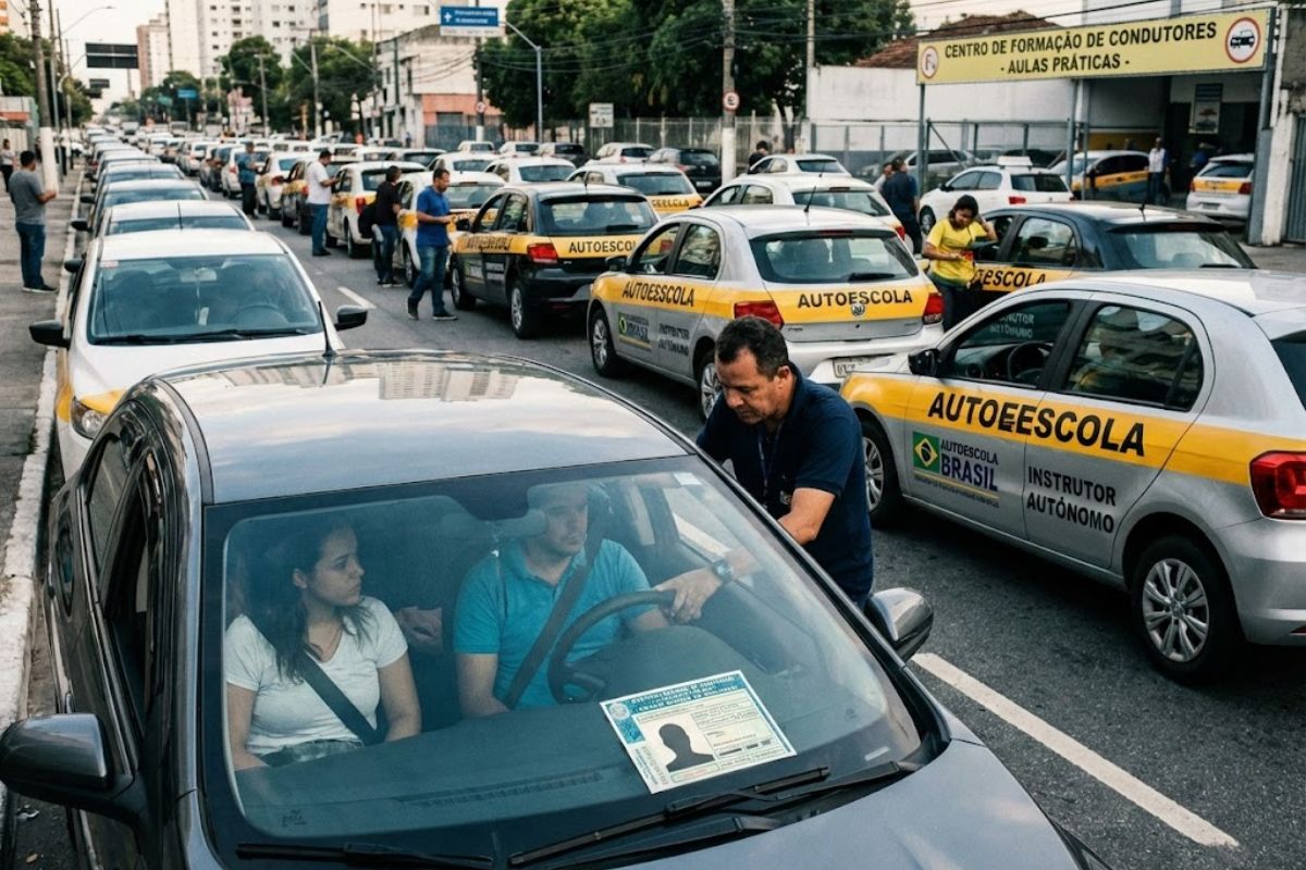 Novo modelo da CNH do Brasil, aplicativo CNH do Brasil, instrutores autônomos, aulas práticas e Detran tornam a habilitação mais barata e disputada.