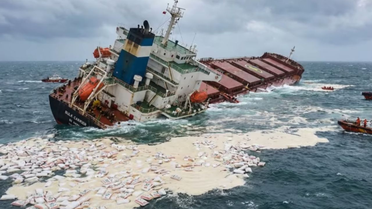 Los barcos transportan arroz en graneleros donde la bodega exige una seguridad rigurosa, ya que el grano puede generar riesgos invisibles para la estabilidad y la vida humana.