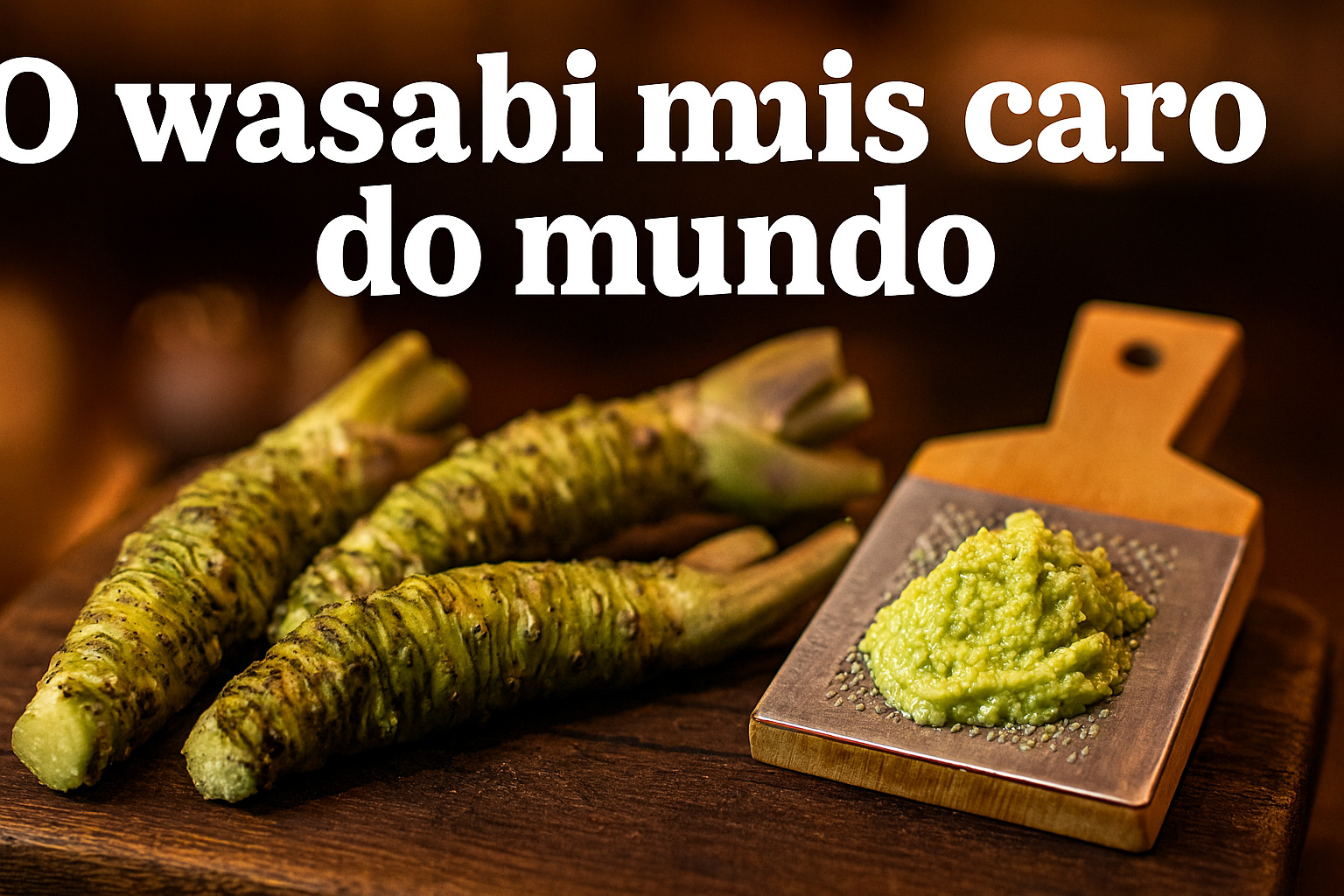 O wasabi verdadeiro que pode custar até R$ 10 mil o quilo: a raiz mais rara da gastronomia japonesa quase não chega ao Brasil, tem produção limitada e fila de espera até mesmo para restaurantes de alto padrão