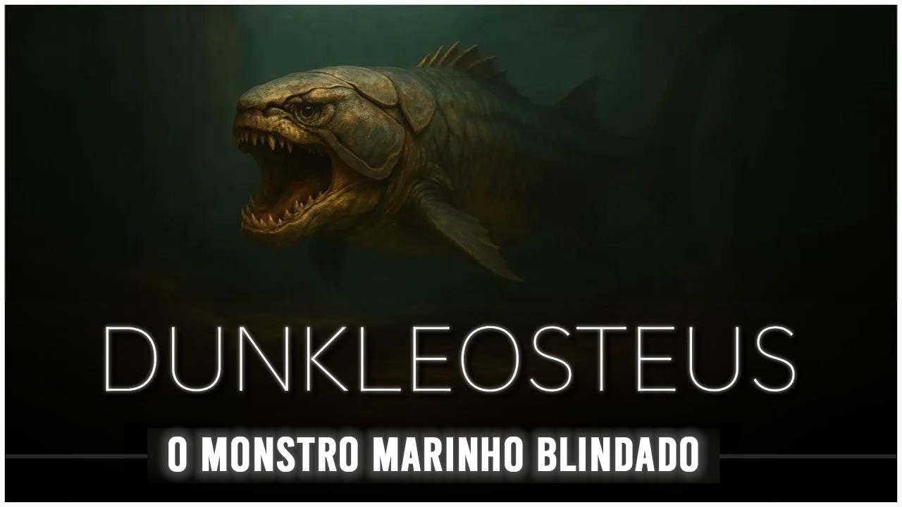 Com quase 5 metros de comprimento, mandíbula capaz de esmagar ossos e peso superior a 1 tonelada, o Dunkleosteus foi o peixe blindado mais poderoso que já habitou os oceanos