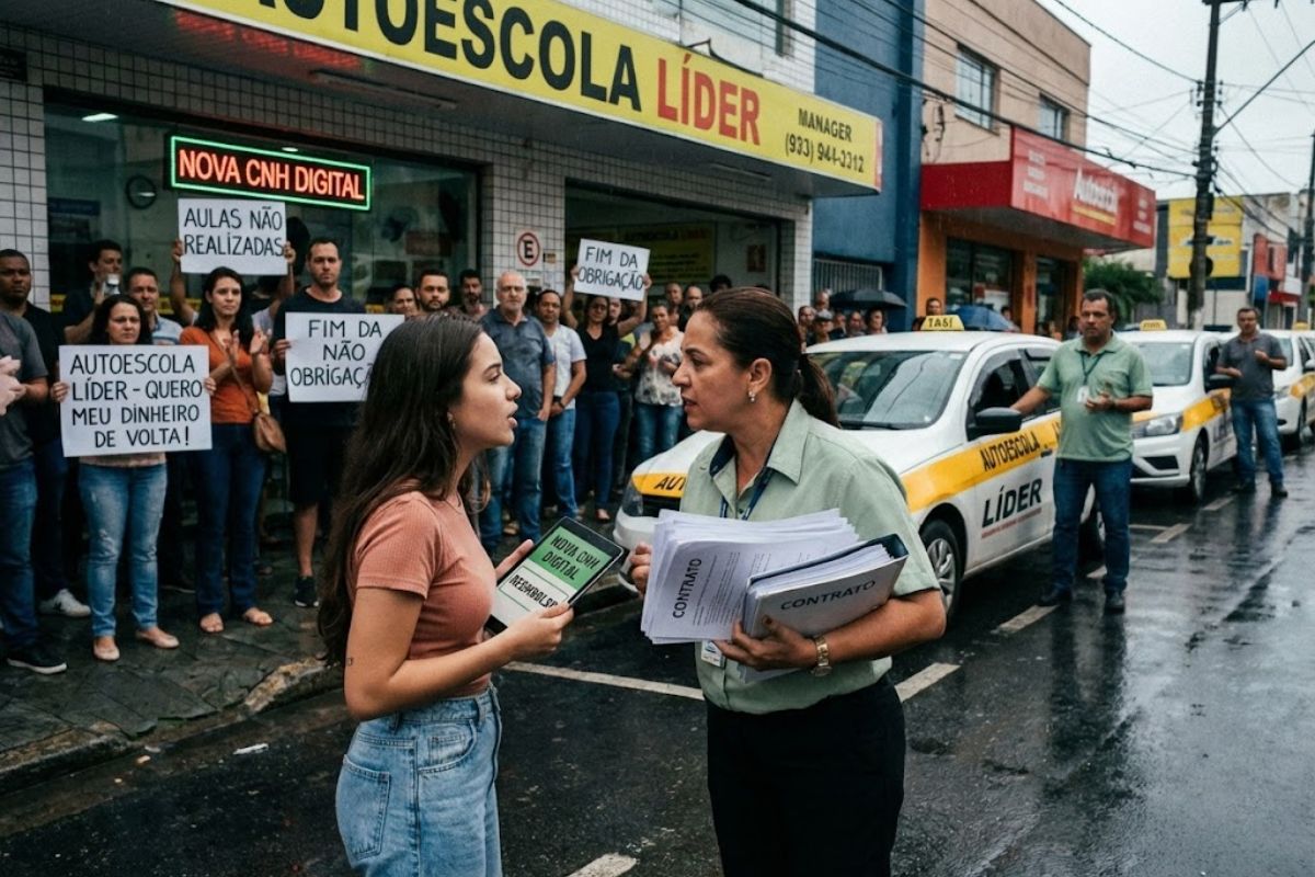 nova regra da CNH sem autoescola: autoescola e reembolso de aulas práticas; Procon orienta aluno sobre devolução e recusa.