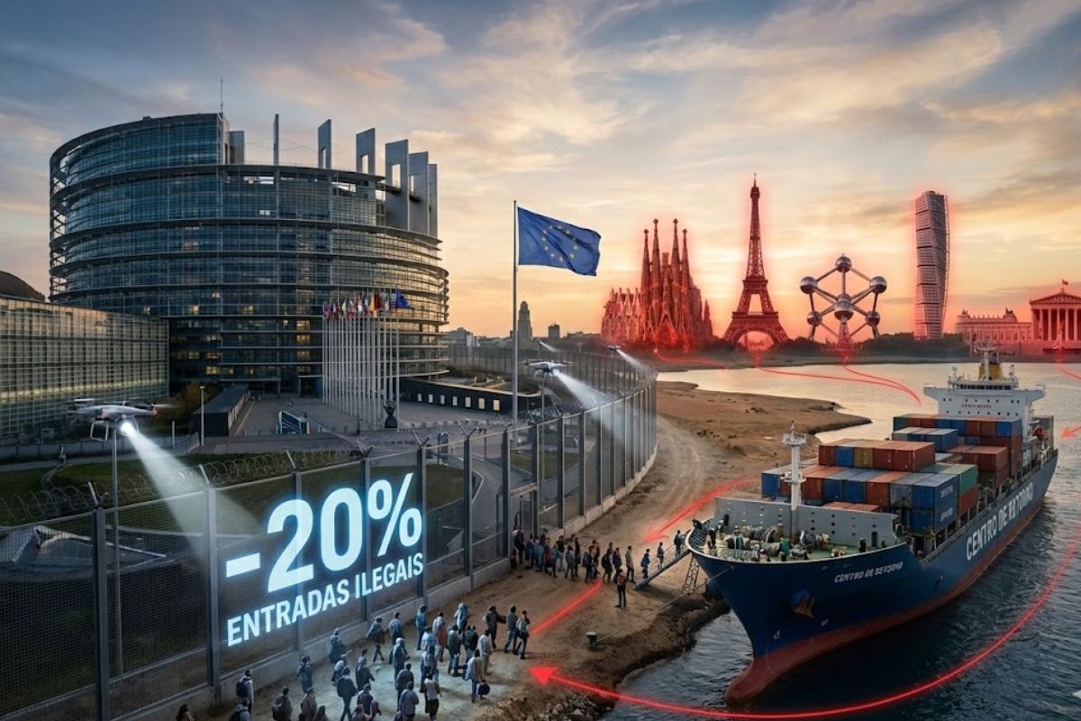A UE aprovou novo pacote de política migratória com centros de retorno para imigrantes rejeitados, sob dados da Frontex e críticas internas.