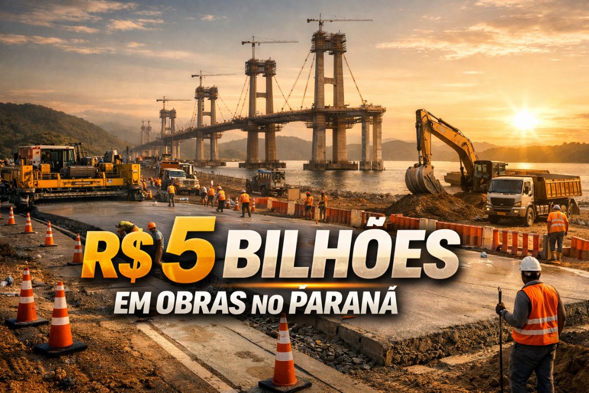 obras de rodovias no Paraná, com Eixo Central, ponte de Guaratuba e pedágios mais competitivos, prometem viagens melhores para caminhoneiros e turistas.