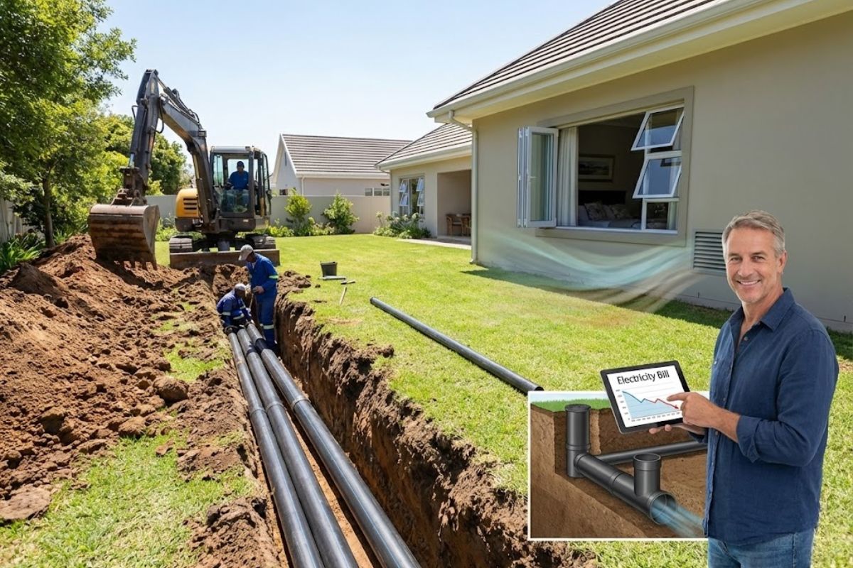 Poço canadense é um sistema de climatização natural com tubos enterrados que substitui o ar-condicionado e gera economia de energia real.