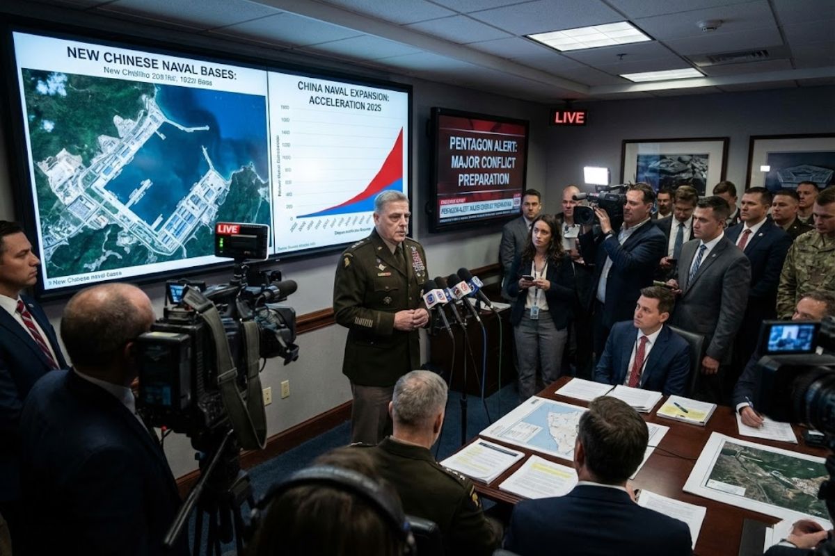 Relatório do Pentágono aponta que a China acelera expansão militar, fortalece a marinha chinesa, mira Taiwan, amplia arsenal nuclear e projeta poder capaz de desafiar diretamente os Estados Unidos e o equilíbrio global.