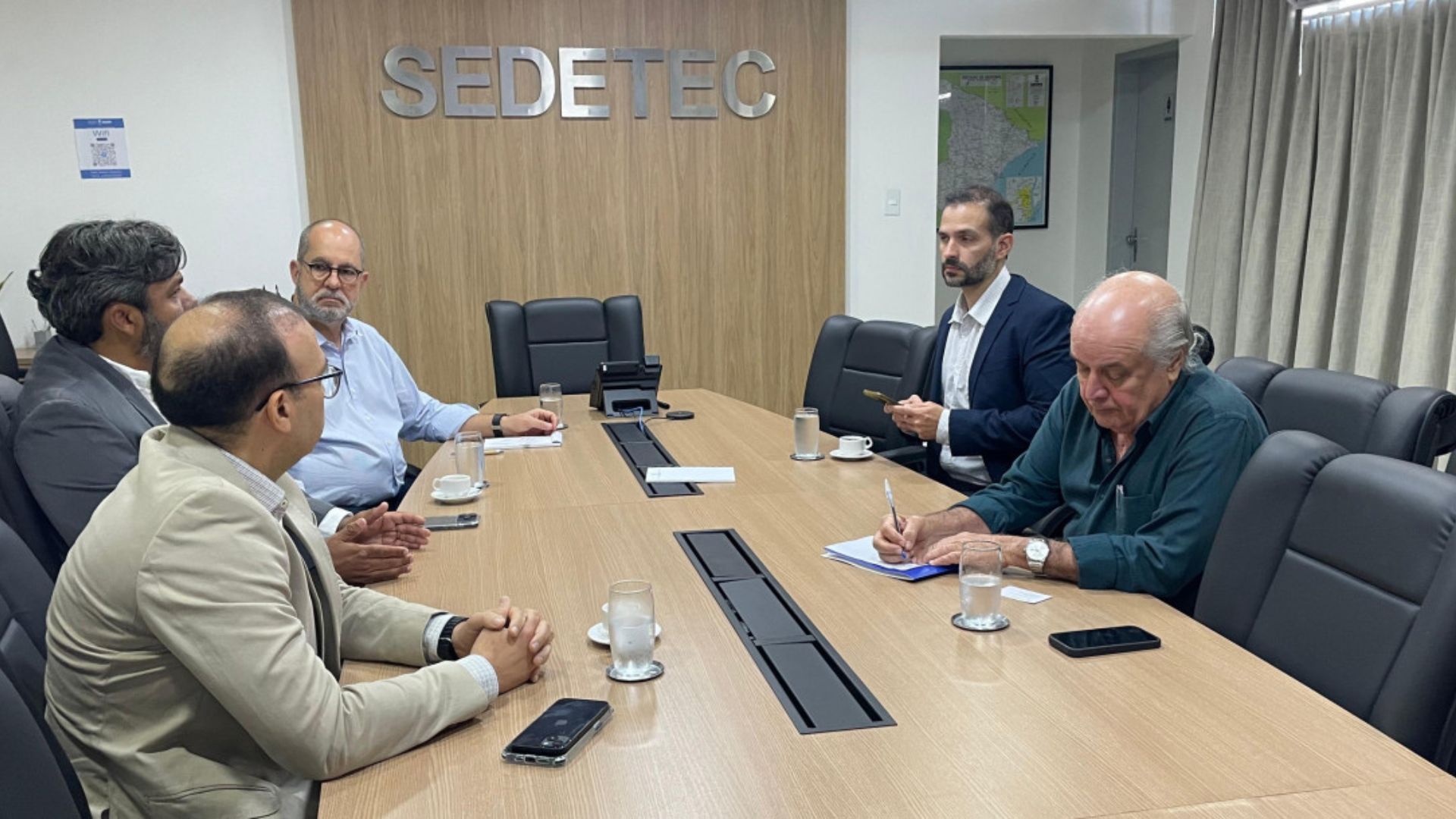 Representantes do Governo de Sergipe e da Petrobras se reúnem na Sedetec para discutir infraestrutura portuária, operações no TMIB e oportunidades ligadas ao projeto Sergipe Águas Profundas.