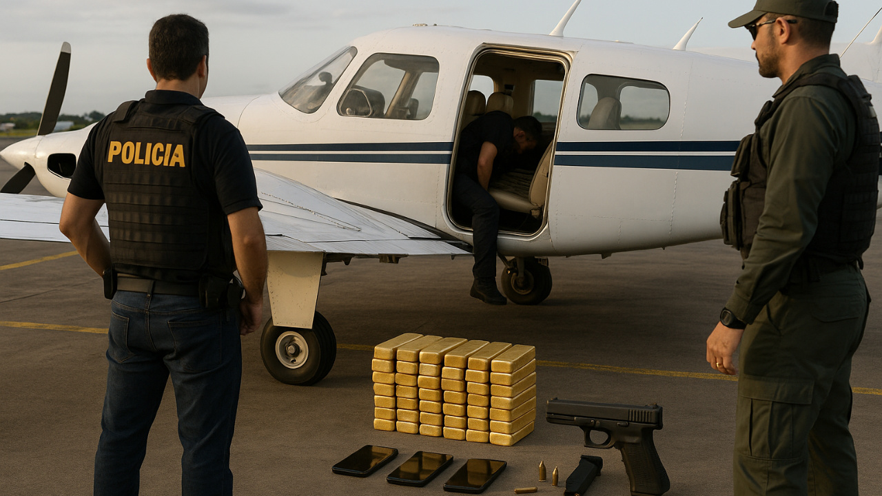 PF apreende R$ 37 milhões em ouro após o Governo do Brasil interceptar aeronave em Boa Vista. Operação investiga ligação com mineração ilegal.