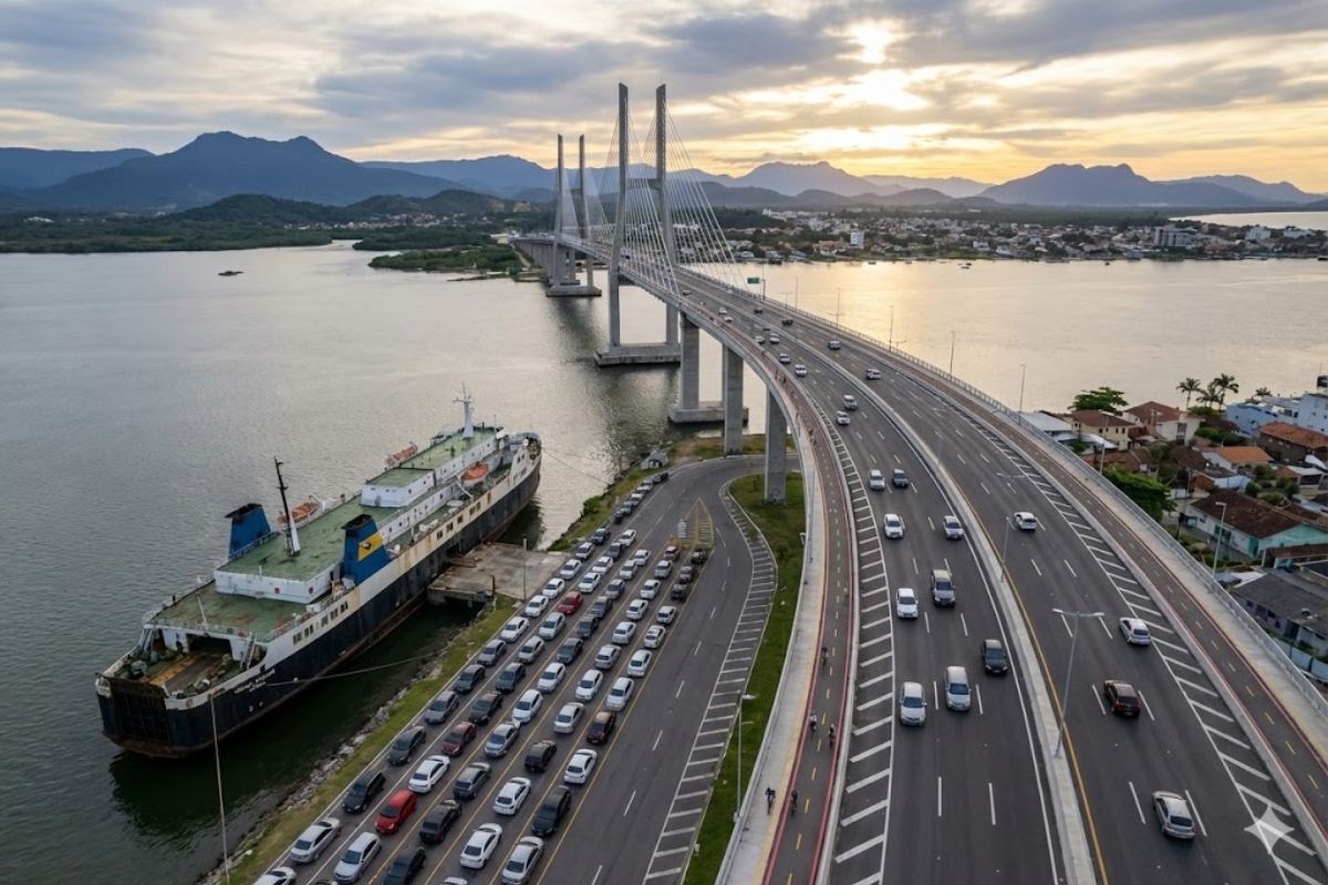 Ponte de Guaratuba substitui o ferry-boat de Guaratuba, garante travessia Matinhos Guaratuba em ponte sem pedágio e transforma o litoral paranaense.