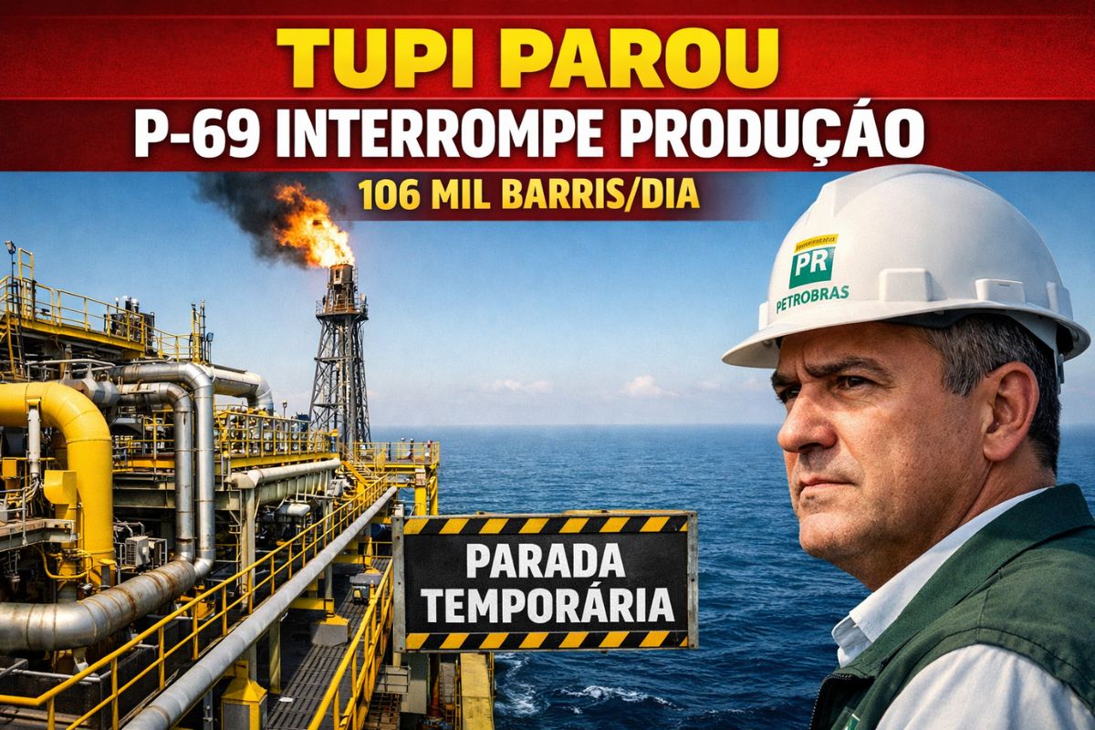 Por segurança, Petrobras para plataforma de Tupi que produz 106 mil barris por dia, retoma operação horas depois, não detalha causas da interrupção e nega impacto