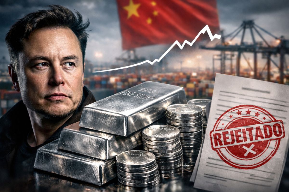 Com alerta de Elon Musk e preços da prata em rali, China restringe exportações de prata, pressiona energia limpa e mexe com ETFs de prata no mercado global.
