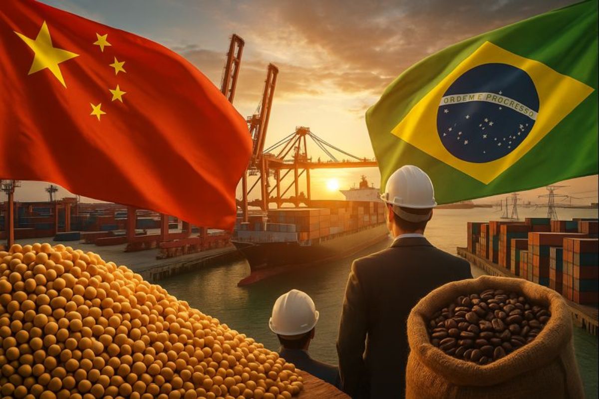 China amplia investimentos chineses no Brasil, puxados por soja brasileira, em cenário de comércio global em mudança e risco de dependência de Pequim.