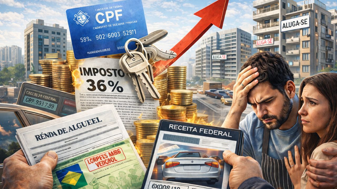Renda de aluguel pode triplicar impostos com CPF dos imóveis, nova regra da Receita e reforma tributária elevam carga até 36%, pressionam proprietários, encarecem aluguéis