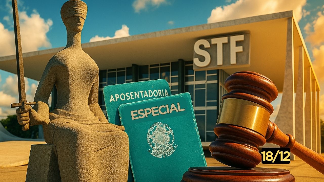 STF marca para 18 de dezembro o julgamento que pode derrubar idade mínima da aposentadoria especial, devolver benefício integral e liberar conversão de tempo