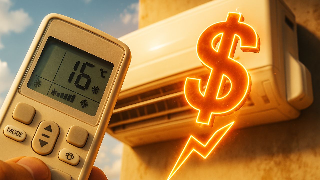 Se você usa o ar-condicionado inverter em 16 graus, está desperdiçando dinheiro entenda por que isso dobra o consumo, conta e força o aparelho e como ajustar para economizar (1)