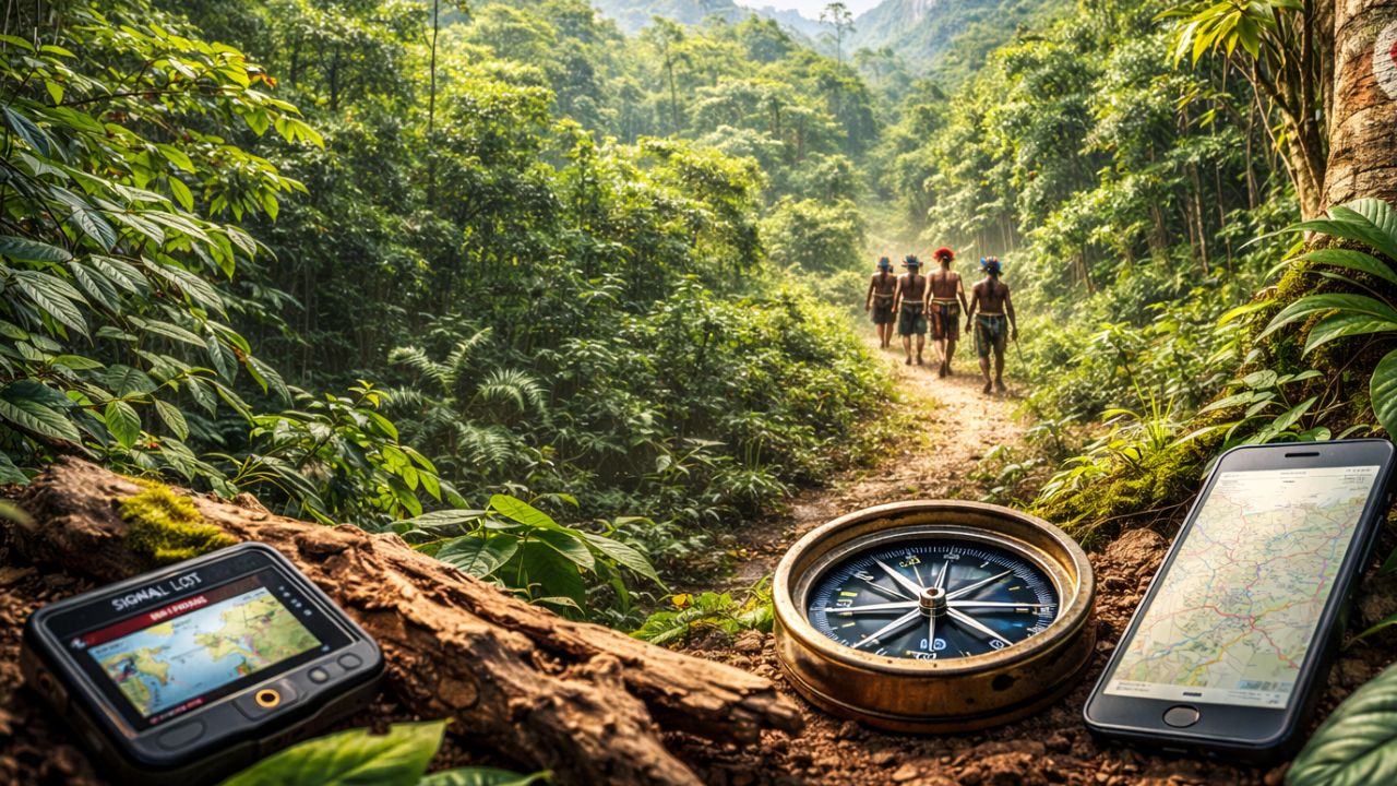 Sem GPS, bússola ou mapa, índios brasileiros cruzam a Amazônia com 98% de precisão, superam tecnologia moderna, usam sete técnicas ancestrais de navegação
