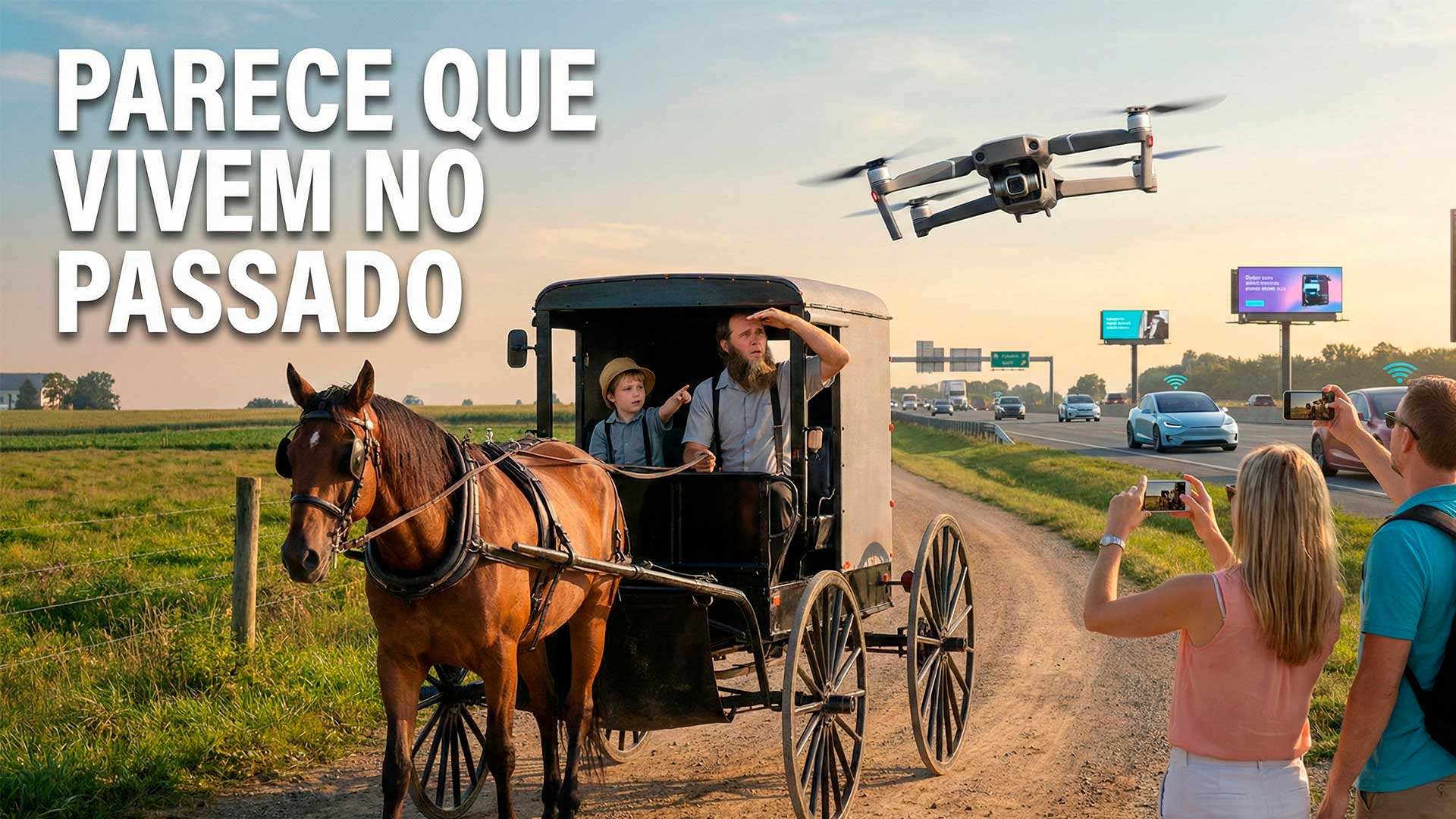 Sem tecnologia, sem carros, sem internet e redes sociais, em pleno país das big techs, essa comunidade opta por uma vida simples e desafia o ritmo acelerado do mundo moderno