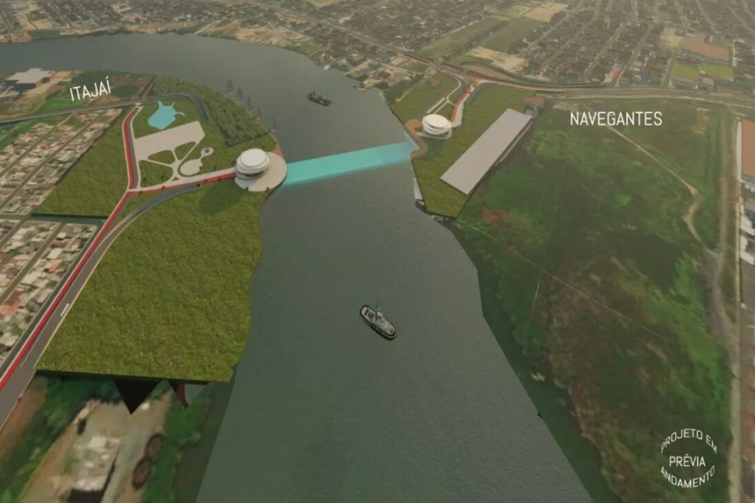 El túnel sumergido entre Itajaí y Navegantes promete retirar la balsa y redefinir la movilidad regional, acortando travesías diarias y reorganizando la movilidad en la desembocadura del Itajaí