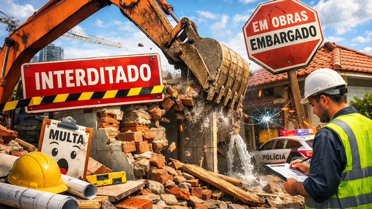 Sete regras brasileiras que muita gente descumpre sem saber podem travar obras, gerar multas pesadas, obrigar demolições e até transformar pequenas reformas
