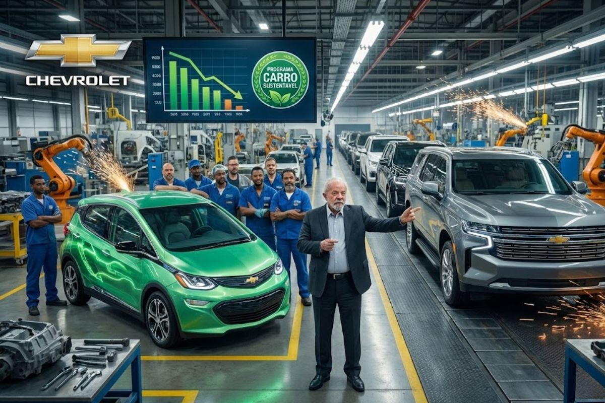 Lula cobra montadoras e pede carro elétrico acessível; Chevrolet Spark e programa Carro Sustentável buscam preço justo para o trabalhador brasileiro.