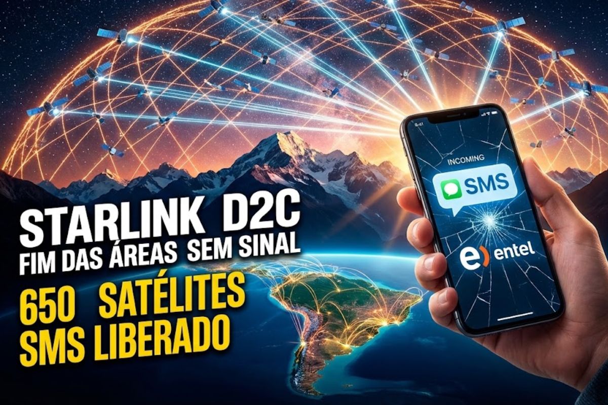 Starlink estreia conexão via satélite no Chile com apoio da Entel e cobertura direta no celular, levando serviço a áreas sem sinal na América Latina.