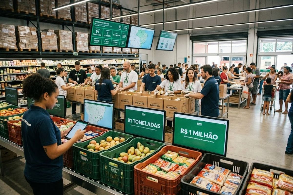 Supermercados usam tecnologia e sustentabilidade para reduzir desperdício de alimentos e ampliar a doação de alimentos com impacto social e ambiental real.