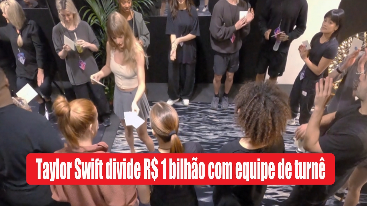 Taylor Swift, a cantora que lotou estádios do Brasil, divide R$ 1,06 bilhão em bônus com funcionários e fecha Eras Tour como a turnê mais lucrativa da história
