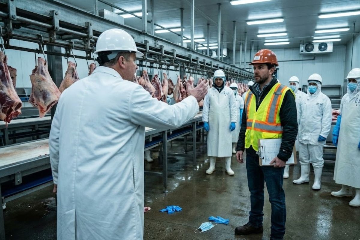 TRT-24 confirma justa causa de trabalhador de frigorífico que recusou trocar EPI; tribunal trabalhista reforça punição por falta grave e reincidência disciplinar.