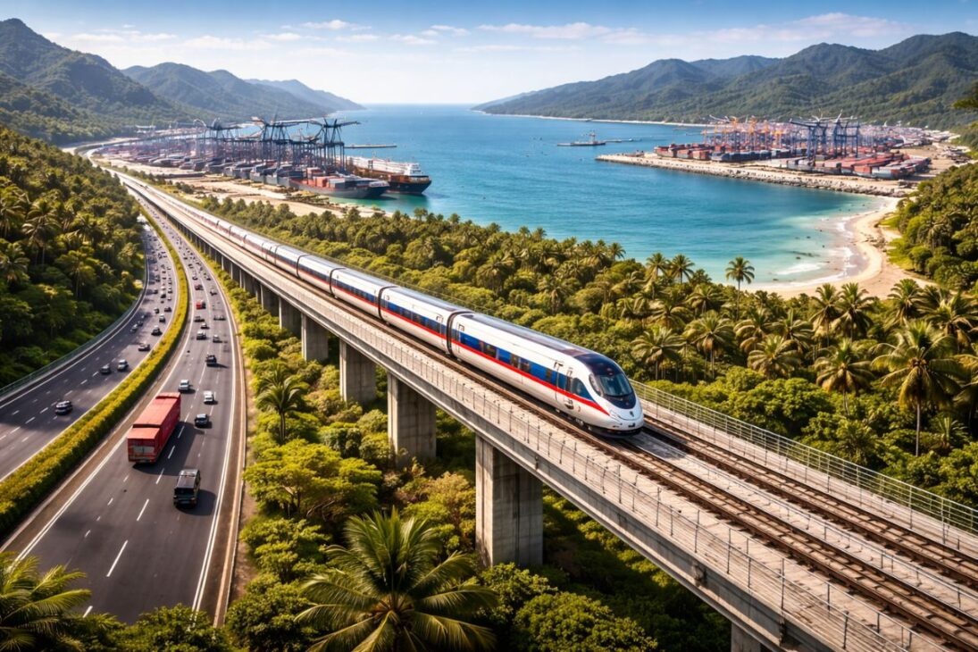Cómo El Puente Terrestre Con Ferrocarril Y Carretera En El Corredor Económico Del Sur Transforma El Estrecho De Malaca En Un Atajo Logístico A Través De Tailandia.