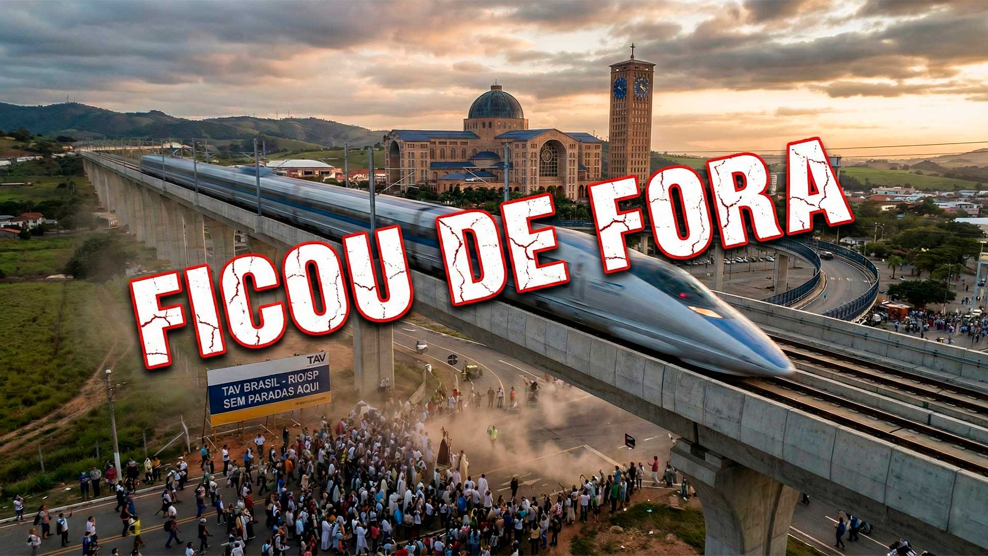 Trem-bala brasileiro de R$ 60 bilhões ignora capital da fé e define apenas 4 estações em trajeto de mais de 400 km entre SP e RJ