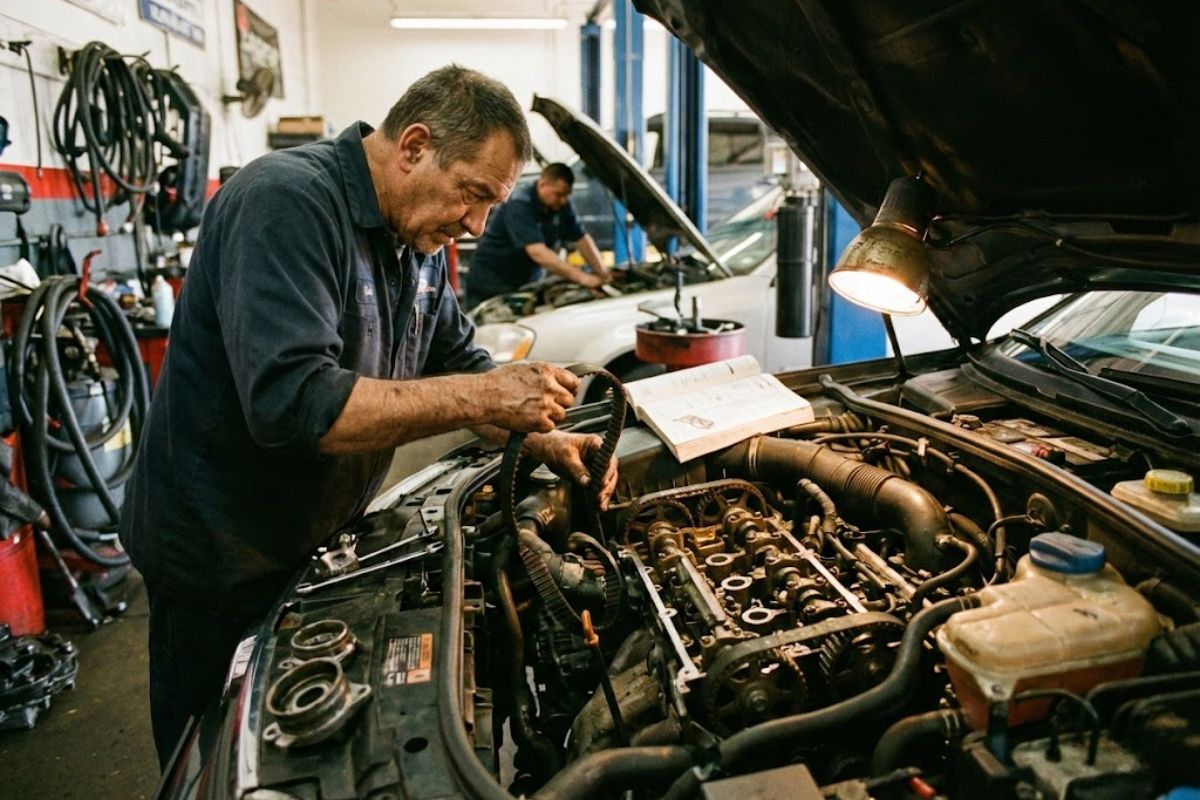 Troca da correia dentada em uso severo protege a correia dentada, evita retífica de motor e prejuízo de 30 por cento quando a manutenção é feita no prazo