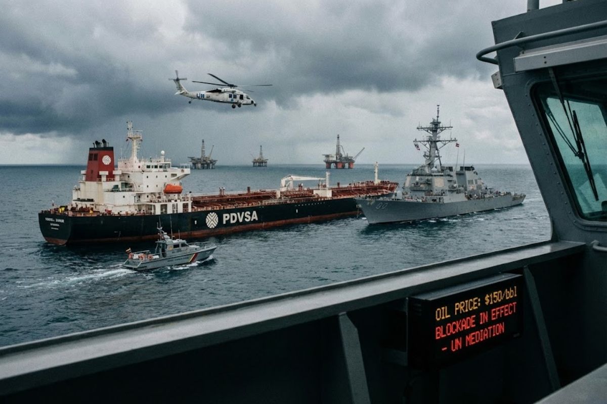 O bloqueio de petroleiros pela Venezuela eleva a tensão entre Trump e Maduro, pressiona a Venezuela, ameaça a oferta de petróleo e acende alerta global sobre novos choques de preços