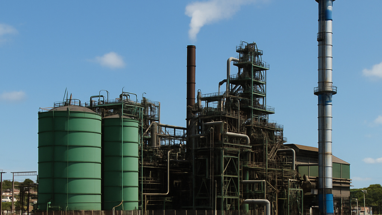 Planta industrial da Usina Utinga foi considerada a mais moderna da América Latina e continua avançando com tecnologias.