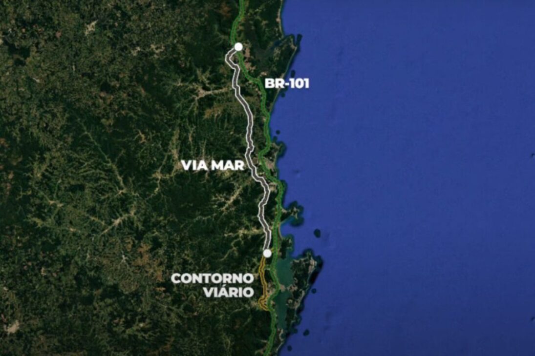 La nueva carretera Via Mar, paralela a la BR 101, promete destrabar el tránsito entre Florianópolis y Joinville y redefinir la movilidad en el litoral norte con capacidad extra y nuevo corredor logístico.