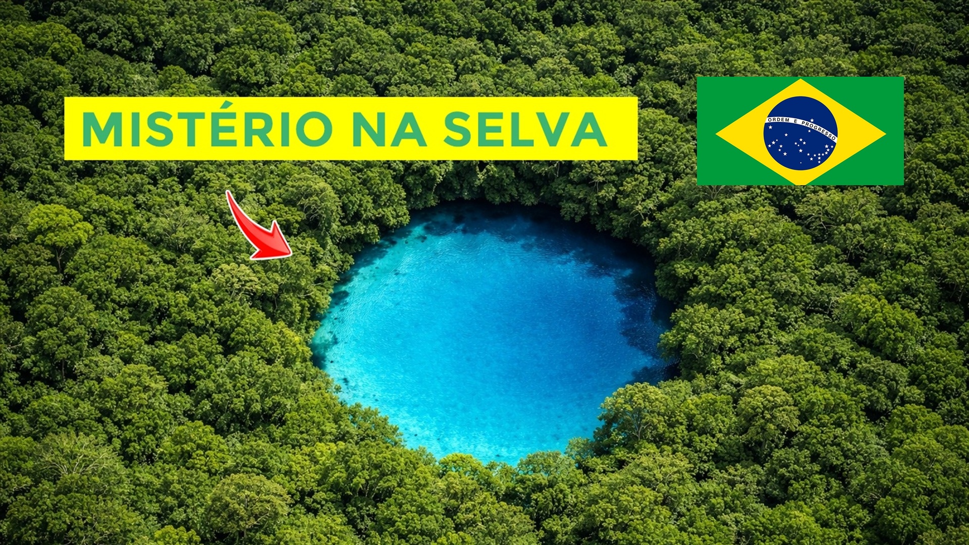 Satélites revelam lago misterioso na Amazônia. Ed Stafford enfrenta a selva para desvendar sua origem possivelmente cósmica.