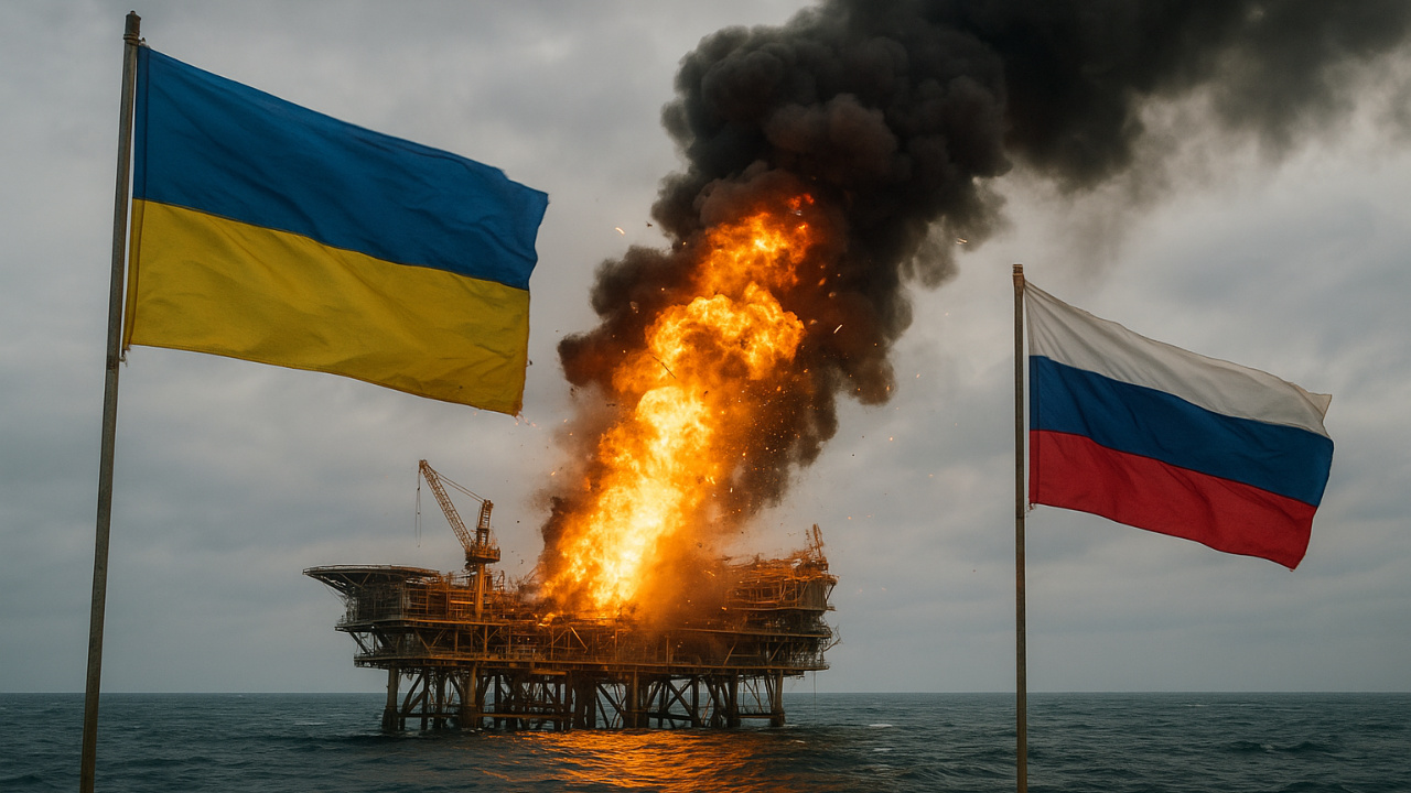 Ucrânia atinge plataforma de petróleo no Mar Cáspio e intensifica campanha para reduzir receitas energéticas da Rússia. Ataques a refinarias, oleodutos, navios-tanque e terminais mostram nova fase da guerra energética.