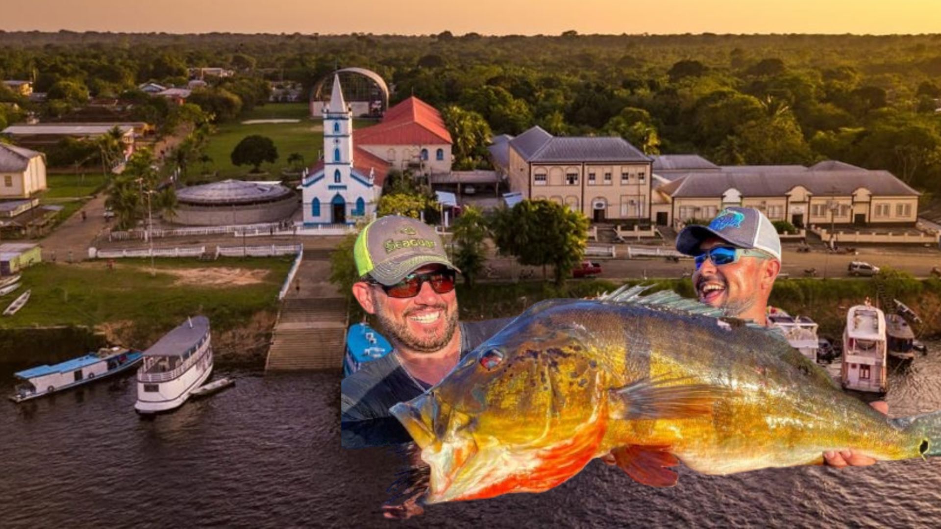 Barcelos no Amazonas às margens do rio Negro, cidade isolada cercada pela floresta amazônica.
