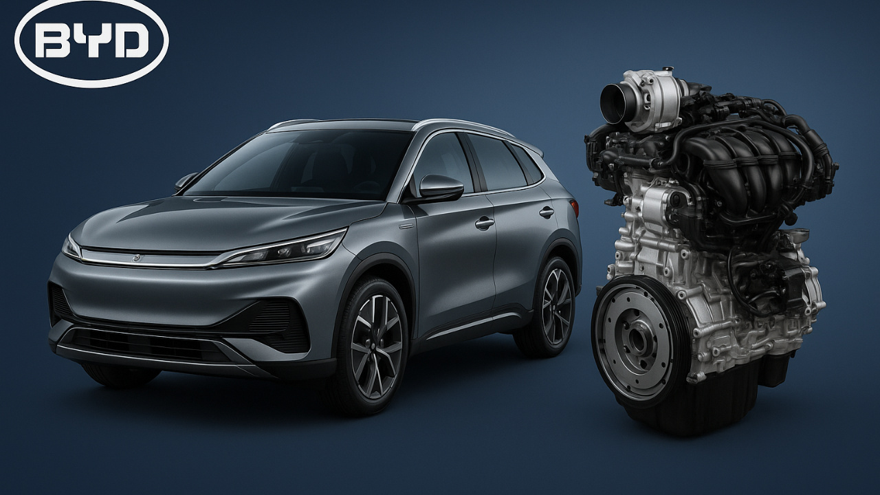 BYD surpreende com motor 2.0 boxer como extensor de autonomia elétrica e estreia solução rara no Yangwang U7.