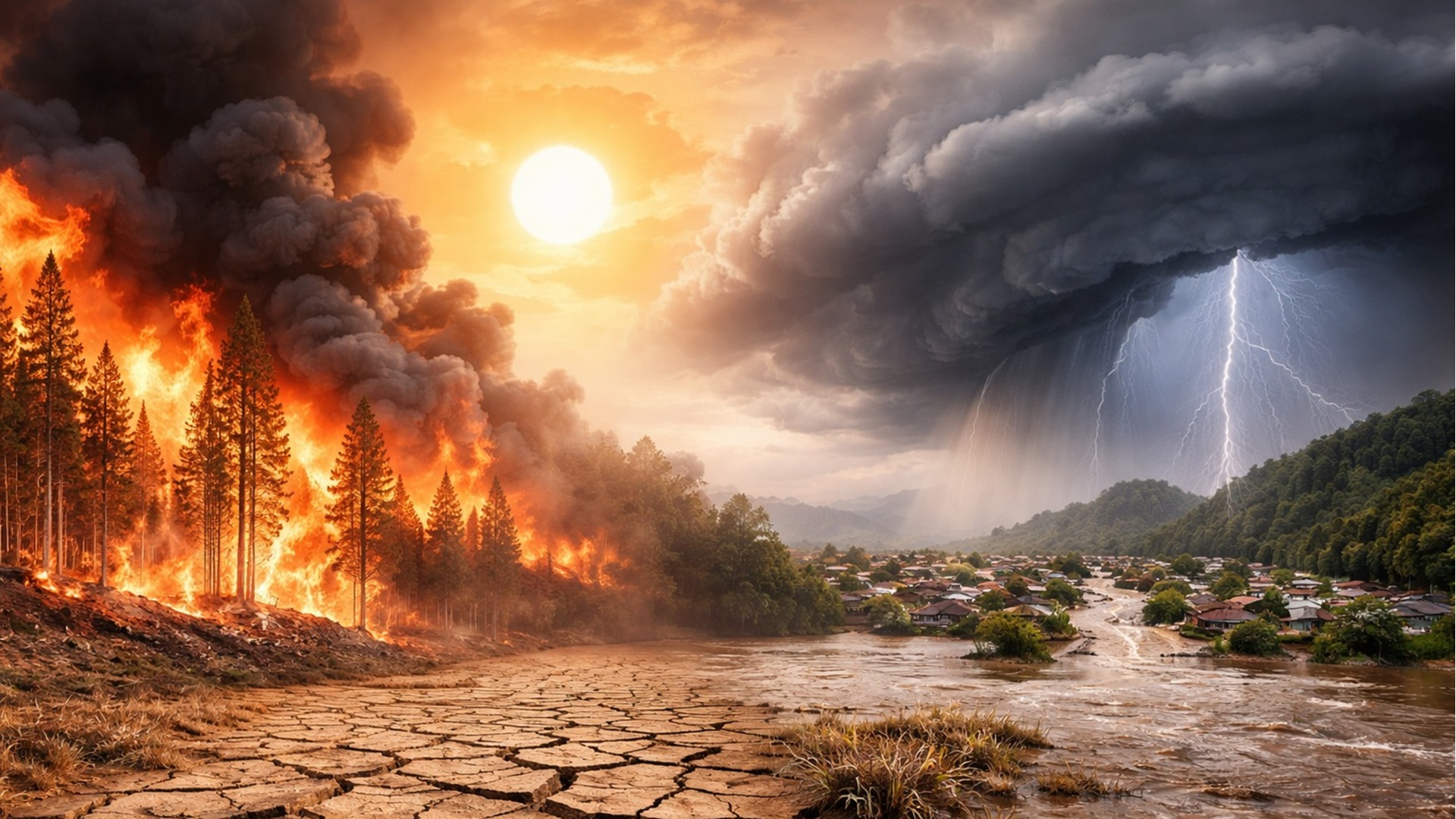 2025 termina com secas, calor recorde, enchentes, tornados e deslizamentos no Brasil, revelando um ano marcado por eventos climáticos extremos.