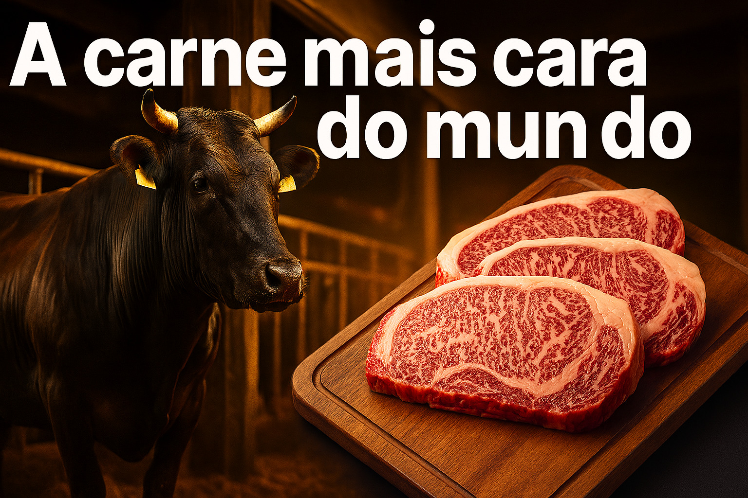 Com produção limitada a poucos milhares de animais por ano e valores que ultrapassam R$ 6 mil por quilo, o Japão transforma o Wagyu Kobe na carne mais cara do mundo e opera um sistema de criação tão rigoroso impressiona